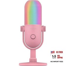 Seiren V3 Chroma RGB USB Microphone: Stream & Game Reactive Quartz Pink picture