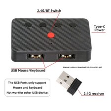 USB to Bluetooth 5.3 Adapter for Conversion Wired Keyboard and Mouse to Wireless picture