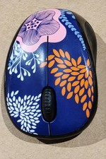 LOT OF 3 Logitech M317c Forest Floral Wireless Mice USB Receivers Tested picture