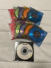 Imation Mini CD-R 185MB 21 Min 80mm Neon Colors w Cases picture