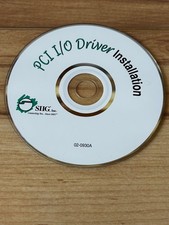 VINTAGE 2000 PCI I/O DRIVE INSTALLATION CD PART NUMBER 02-0930A ISSUES BY SIIG picture