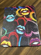 iPad Case Cover For iPad Pro 12.9” Mektron Colorful Lips And Hearts  NEW picture