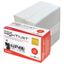 100pcs Premier PVC Blank Creamy-White Card for Zebra CR80.30Mil printher104523-1 picture