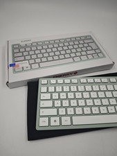 Cherry KW 7100 Mini BT Wireless Slim Keyboard White Used picture