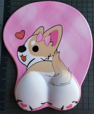 KAWAII ** CORGI DOG & PANDA CUTE Butt Oppai 3D Mouse Pad  picture