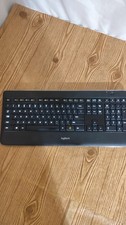 UNTESTED Logitech K800 Wireless Keyboard Illuminated NO Dongle Turns On Light Up picture