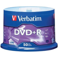 PE Verbatim® AZO 4.7-GB 16x DVD+R Discs on 50-Count Spindle, 95037 picture