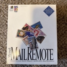 Microsoft Mail Remote (1994) Version 3.2 Super Rare - Open Box, floppies sealed  picture