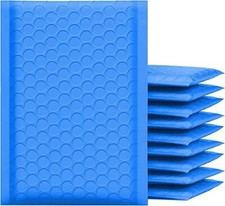 SuperPackage® 500 #000  4 X 7  Poly Bubble Mailers Padded Envelopes -Blue picture