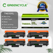 4-Pack Brother TN830XL Compatible Black Laser Toner for HL-L2460DW L2405W L2400D picture