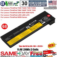 ✅Battery for Lenovo ThinkPad X240 X240S X250 X260 X270 T440 T440S T450 T450S 68 picture