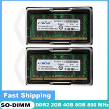 DDR2 2GB 4GB 8GB(2^4GB) PC2-6400 667MHz 800 MHz PC2-5300 Laptop SO-DIMM RAM lot picture