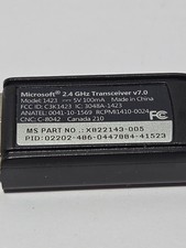 Microsoft 2.4Ghz Black Dongle Transceiver v7.0 Model 1423 OEM Genuine picture