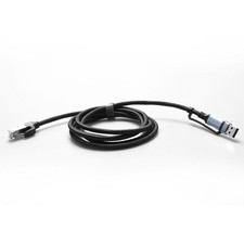 USB-A/Type-C RJ45 Ethernet Cable 100Mbps 1.8M Braided 2-in-1 for Phone Tablet picture