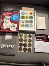 Springboard Certificate Maker for IBM PC 5.25” With Inserts Manual And Stickers picture