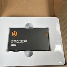 Greathtek KVM Switch USB 3.0 Dual Monitor 2 Port 4K @ 60Hz picture