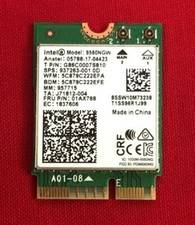INTEL 9560NGW WIRELESS CARD 01AX768 picture