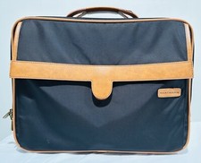Hartmann Ballistic Nylon & Leather Briefcase Messenger Laptop Bag Black No Strap picture