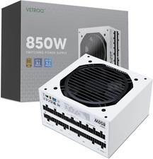 Vetroo White 850W Power Supply, Dual PCIe 5.1 ATX 3.1 Ready picture