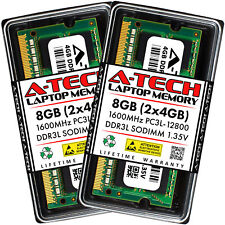 A-Tech 8GB 2x 4GB PC3-12800 Laptop SODIMM DDR3 1600 MHz Memory RAM PC3L 8G DDR3L picture