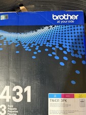 Brother TN-431 3PK 3Pcs Toner Cartridge - Cyan, Magenta, Yellow SEALED Foil picture