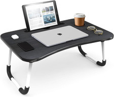 Laptop Bed Tray Table, Adjustable Laptop Stand, Portable Lap Desks with Foldable picture