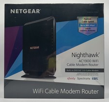 Netgear C7000-100NAS Nighthawk AC1900 WiFi Cable Modem Wireless Router NEW picture