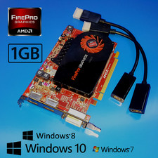 HP z200 z210 z220 z230 z240 z400 z420 GDDR5 1GB Graphics Card + 2x HDMI Adapters picture