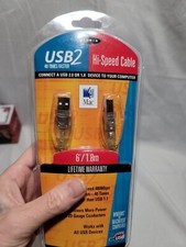 BELKIN Pro Series USB A Plug/B Plug For MAC or USB-Ready PC, 6 Ft., BRAND NEW picture