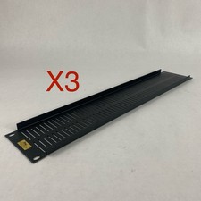 Middle Atlantic EVT2 2U 2 Space Vent Panel Lot of 3 picture