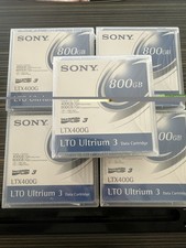 5 SONY LTO Ultrium 3  Data Tape Cartridges 400/800GB LTX400G New Factory sealed picture