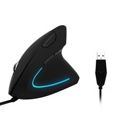 For Laptop PC Ergonomic Optical Vertical Mouse Mice USB Wired LED Mice 2400 DPI picture