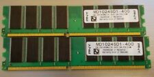 PNY 1GB PC3200U DDR DESKTOP MEMORY RAM - PNY MD1024SD1-400 (PAIR) picture