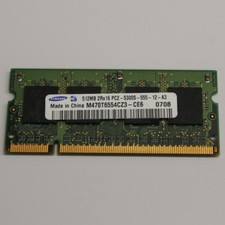 Samsung M470T6554CZ3-CE6 512MB RAM Memory 200P PC2-5300 CL5 8c 32x16 DDR2-667 picture
