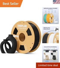 High-Precision 1KG PLA 1.75mm Black 3D Printer Filament - No-Clog Guarantee picture