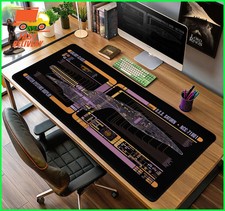 Star Trek Saturn Mouse Pad, Galaxy Class LCARS Gaming Mouse Pad Desk Accessories picture