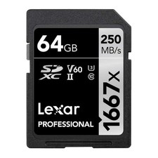Lexar Professional 64GB 1667x UHS-II SDXC Memory Card picture