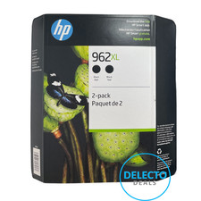 GENUINE 2-PACK HP 962XL BLACK INK OFFICEJET PRO 9020, 9025, 9018 SEALED 12/2027 picture