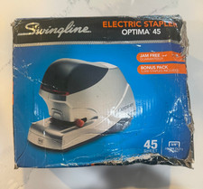 Swingline Optima 45 Electric Stapler Heavy Duty 45 Sheet Capacity Jam Free 48209 picture