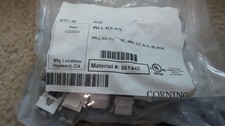 Corning WLL-KS-K9   KEYSTONE ,WH ,LC K-K, BLACK PACK OF 25 picture