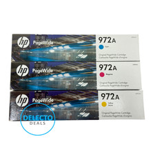 GENUINE 3-Pack HP 972A  M/Y/C PageWide Cartridges Pro 452, 477 SEALED BOXES 2027 picture