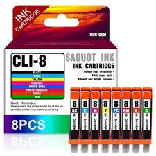 Replacement CLI-8 8-Color Ink for Canon Pixma iP4200 Pro9000 Mark II (8-Pack) picture