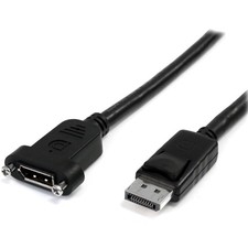 StarTech 3ft 20 pin DisplayPort Extension Panel Mount Cable - M/F picture
