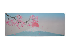 Cherry Blossom Large Desk Mat Mouse Pad 12x32 Sakura Gaming Keyboard Mat picture