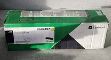 Lexmark 24B7497 Yellow Toner Cartridge Genuine New Sealed Box picture