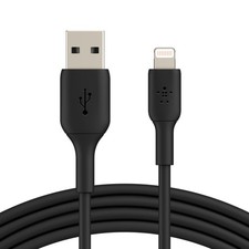Belkin BoostCharge Lightning to USB-A Cable (2m/6.6ft) - Black (CAA001bt2MBK) picture