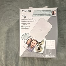 Canon Ivy Mini Photo Printer II Portable ZINK Bluetooth Mobile 2x3 Color picture