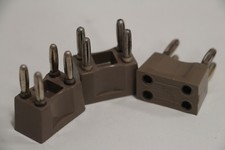 3pk) EAI Electronic Associates 005-172 Patch Panel Module Quad Bottle Plug 4-Pin picture