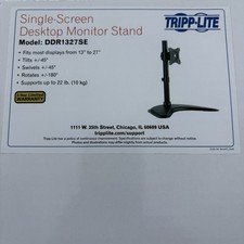 TRIPP-LITE Single-Screen Desktop Monitor Stand Fits 13” To 27” Tilts Rotates picture