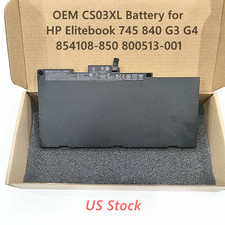 Genuine OEM CS03XL Battery HP Elitebook 745 840 G3 G4 854108-850 800513-001 NEW picture